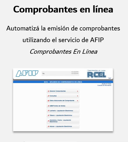 Factura Comprobantes En Linea AFIP